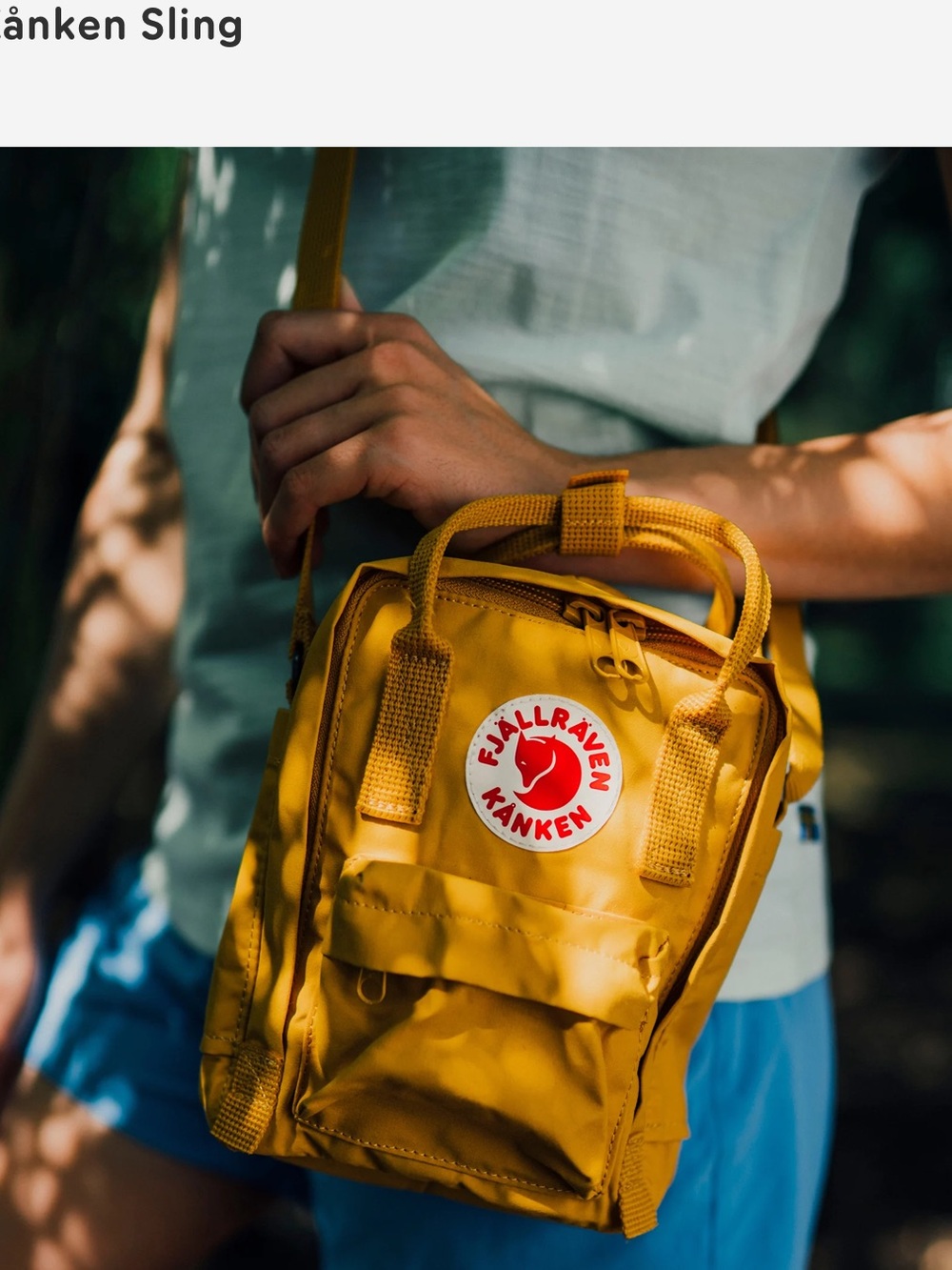 Fjallraven Kånken Mini Crossbody Bag - Mustard